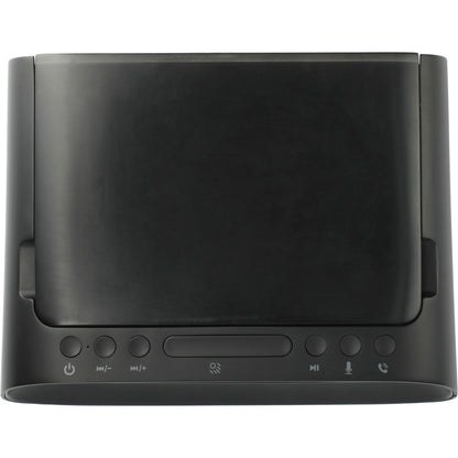 Front View of Black Desktop UV Sanitizer and Bluetooth Speaker plain