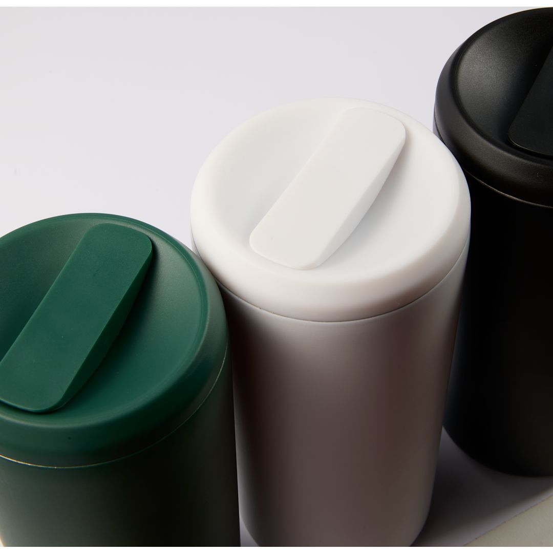Front View of Black Drake Eco-Friendly Vacuum Insulated  Tumbler 16oz plain