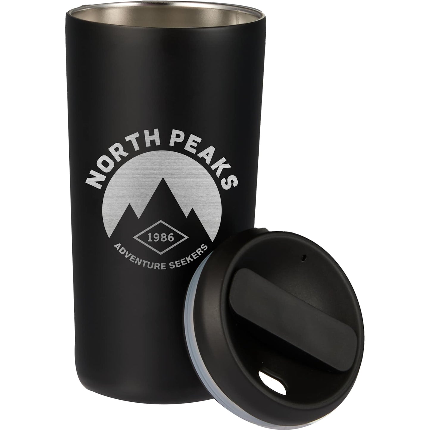 Front View of Black Drake Eco-Friendly Vacuum Insulated  Tumbler 16oz