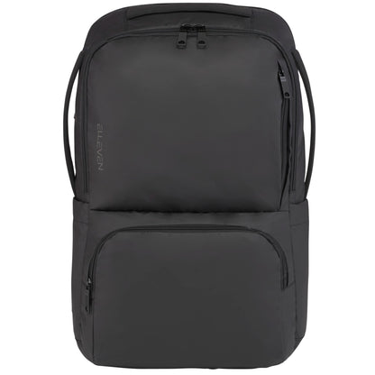 Front View of Black elleven Evolve 17" Laptop Backpack plain