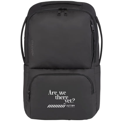 Front View of Black elleven Evolve 17" Laptop Backpack