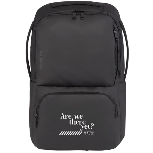 Front View of Black elleven Evolve 17" Laptop Backpack