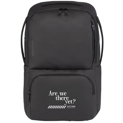 Front View of Black elleven Evolve 17" Laptop Backpack