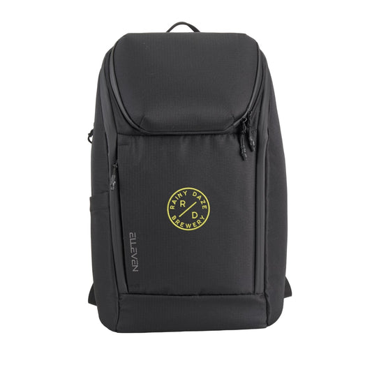 Front View of Black Elleven Orion Recycled 15" Laptop Backpack