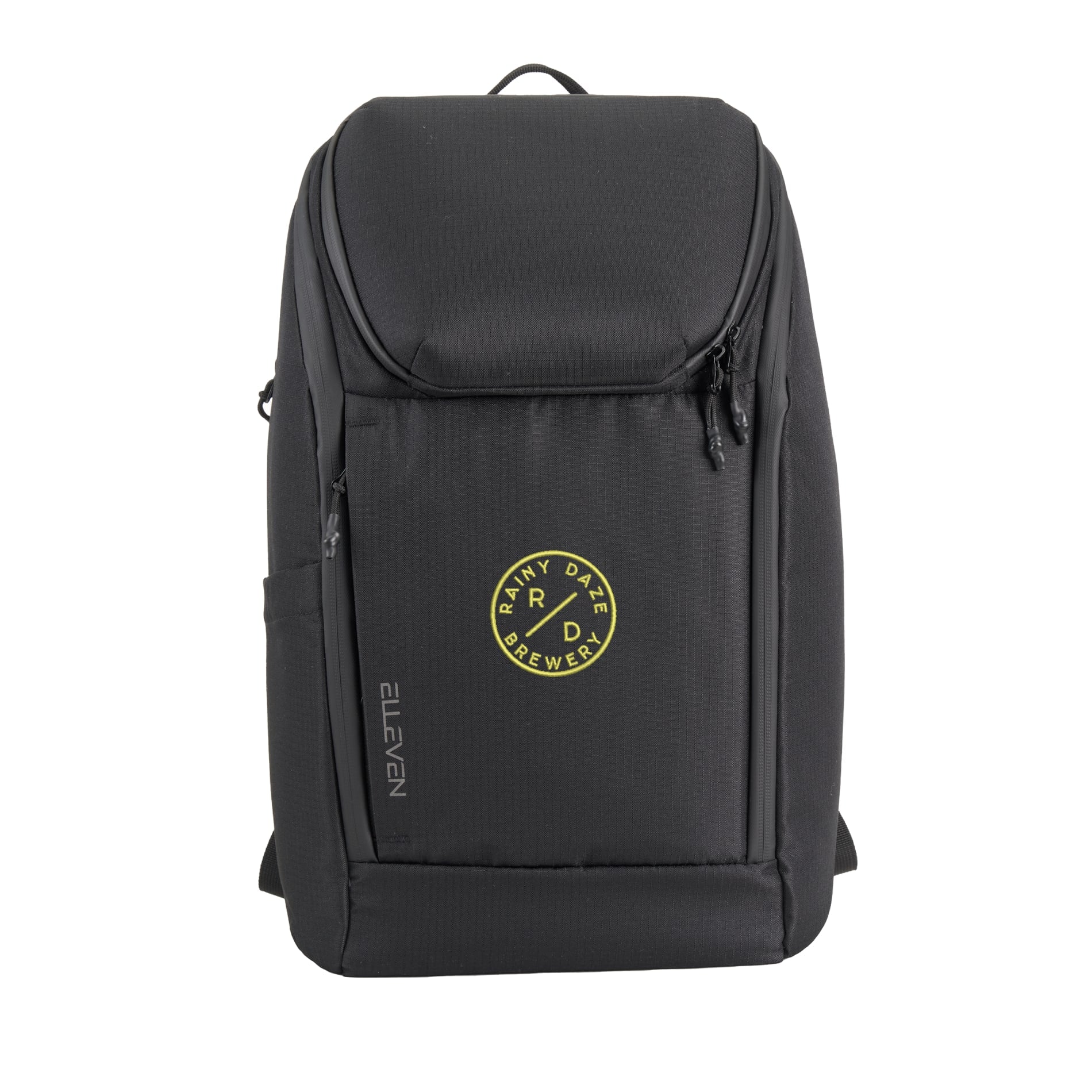 Front View of Black Elleven Orion Recycled 15" Laptop Backpack