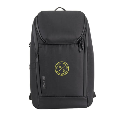 Front View of Black Elleven Orion Recycled 15" Laptop Backpack