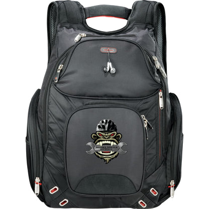 Front View of Black elleven™ Amped TSA 17" Computer Backpack