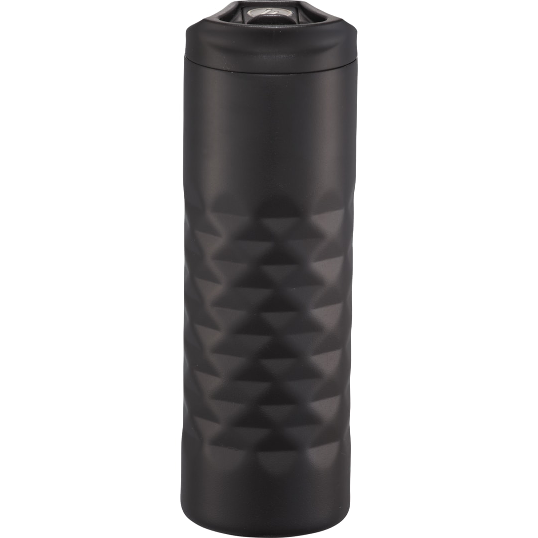 Front View of Black elleven™ Leak Proof Copper Vacuum Tumbler 16oz plain