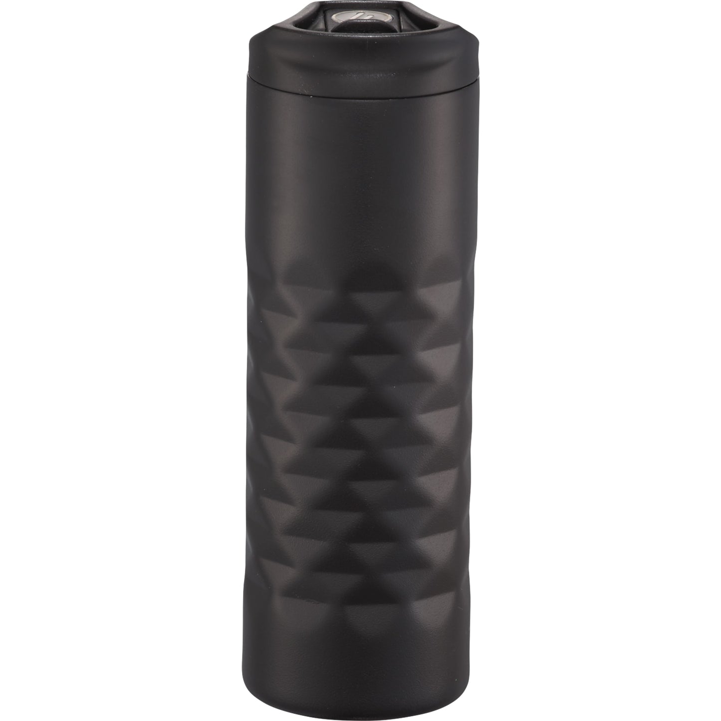 Front View of Black elleven™ Leak Proof Copper Vacuum Tumbler 16oz plain