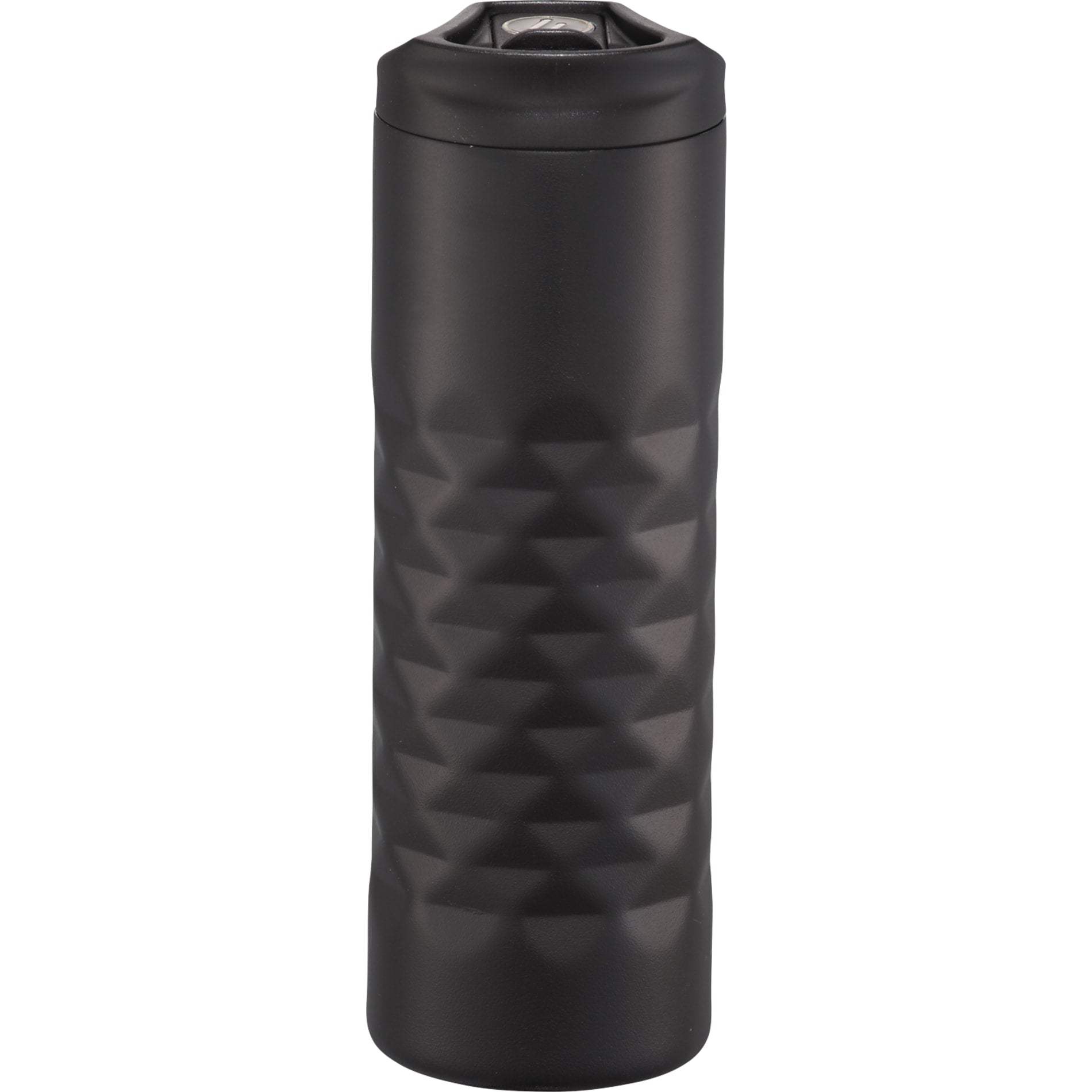 Front View of Black elleven™ Leak Proof Copper Vacuum Tumbler 16oz plain
