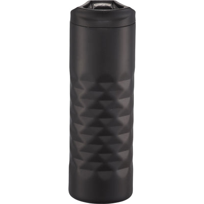Front View of Black elleven™ Leak Proof Copper Vacuum Tumbler 16oz plain