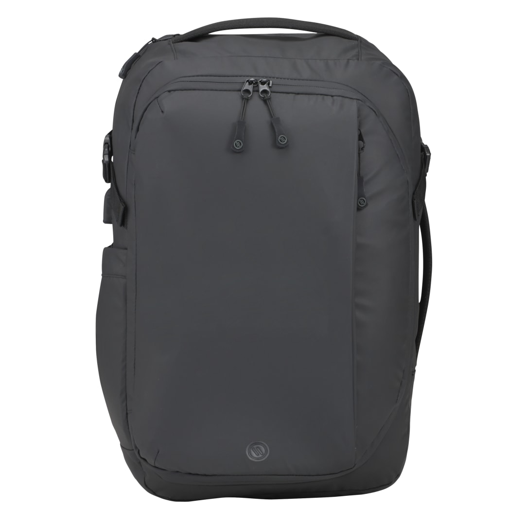Front View of Black elleven™ Numinous 15" Computer Travel Backpack plain