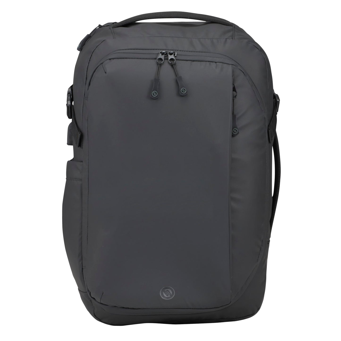 Front View of Black elleven™ Numinous 15" Computer Travel Backpack plain