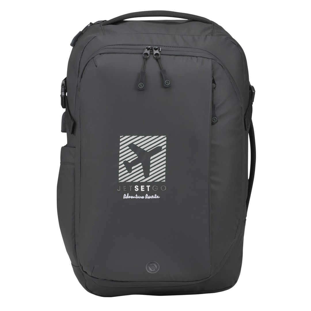 Front View of Black elleven™ Numinous 15" Computer Travel Backpack