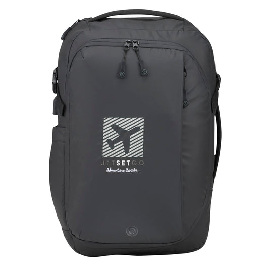 Front View of Black elleven™ Numinous 15" Computer Travel Backpack