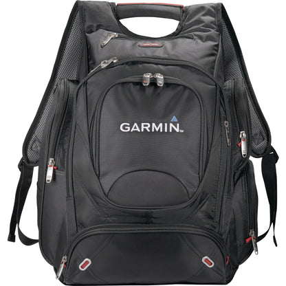Front View of Black elleven™ TSA 17" Computer Backpack