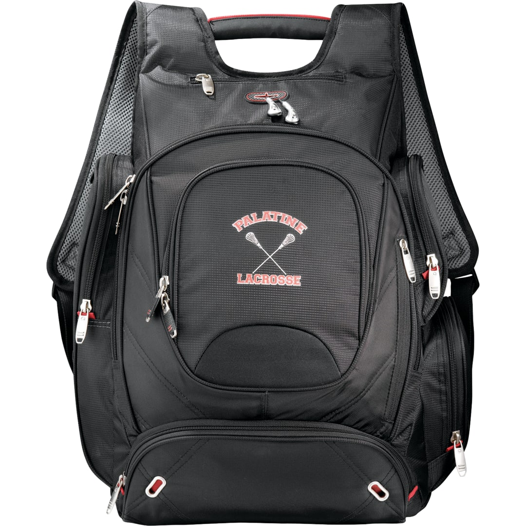Front View of Black elleven™ TSA 17" Computer Backpack