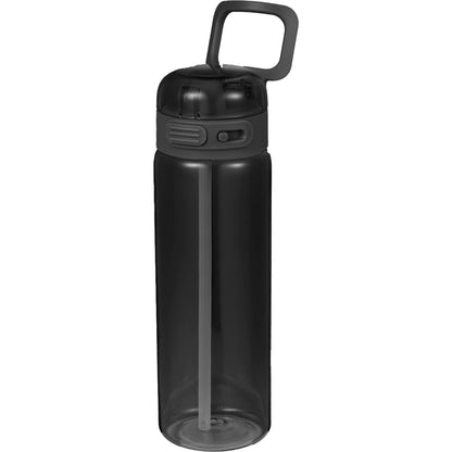 Front View of Black Era Recycled Plastic Bottle 27oz plain