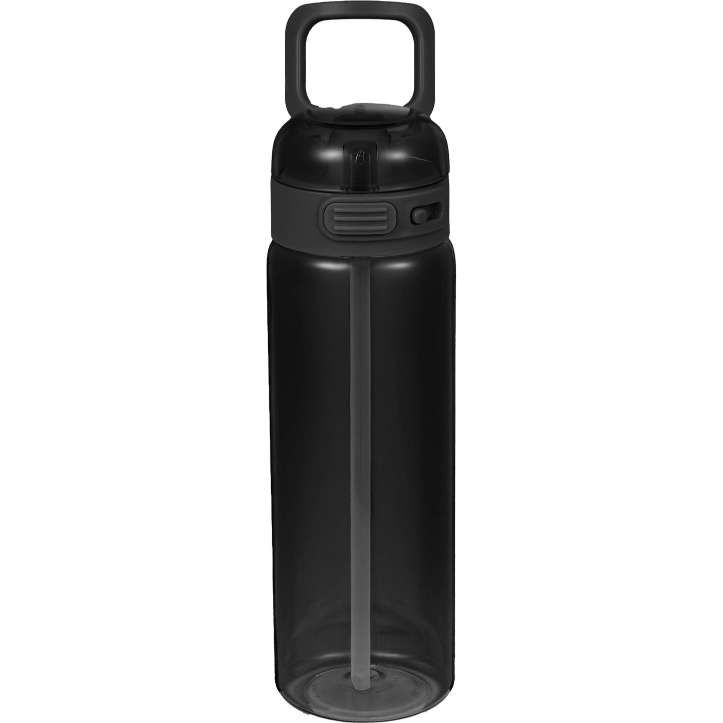 Front View of Black Era Recycled Plastic Bottle 27oz plain