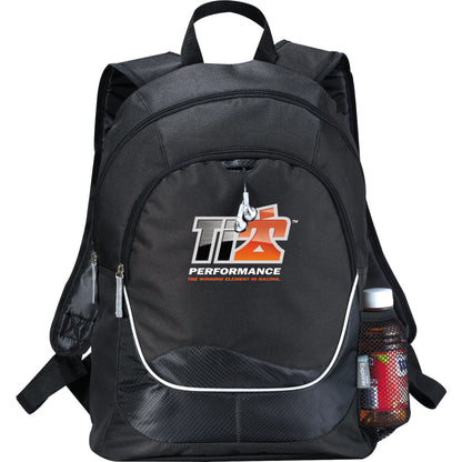 Front View of Black Explorer Backpack