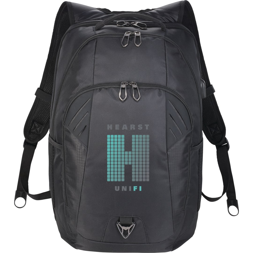 Front View of Black Foyager TSA 15" Computer Backpack