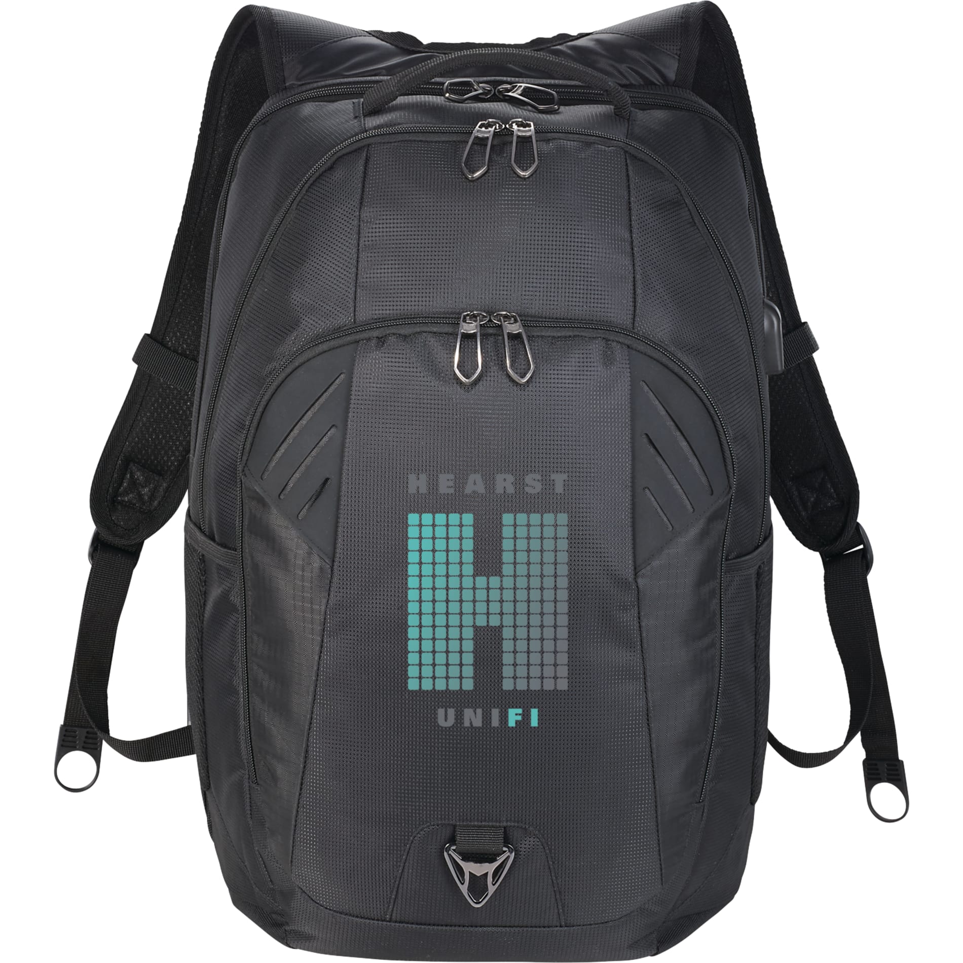 Front View of Black Foyager TSA 15" Computer Backpack