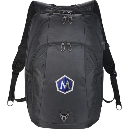 Front View of Black Foyager TSA 15" Computer Backpack