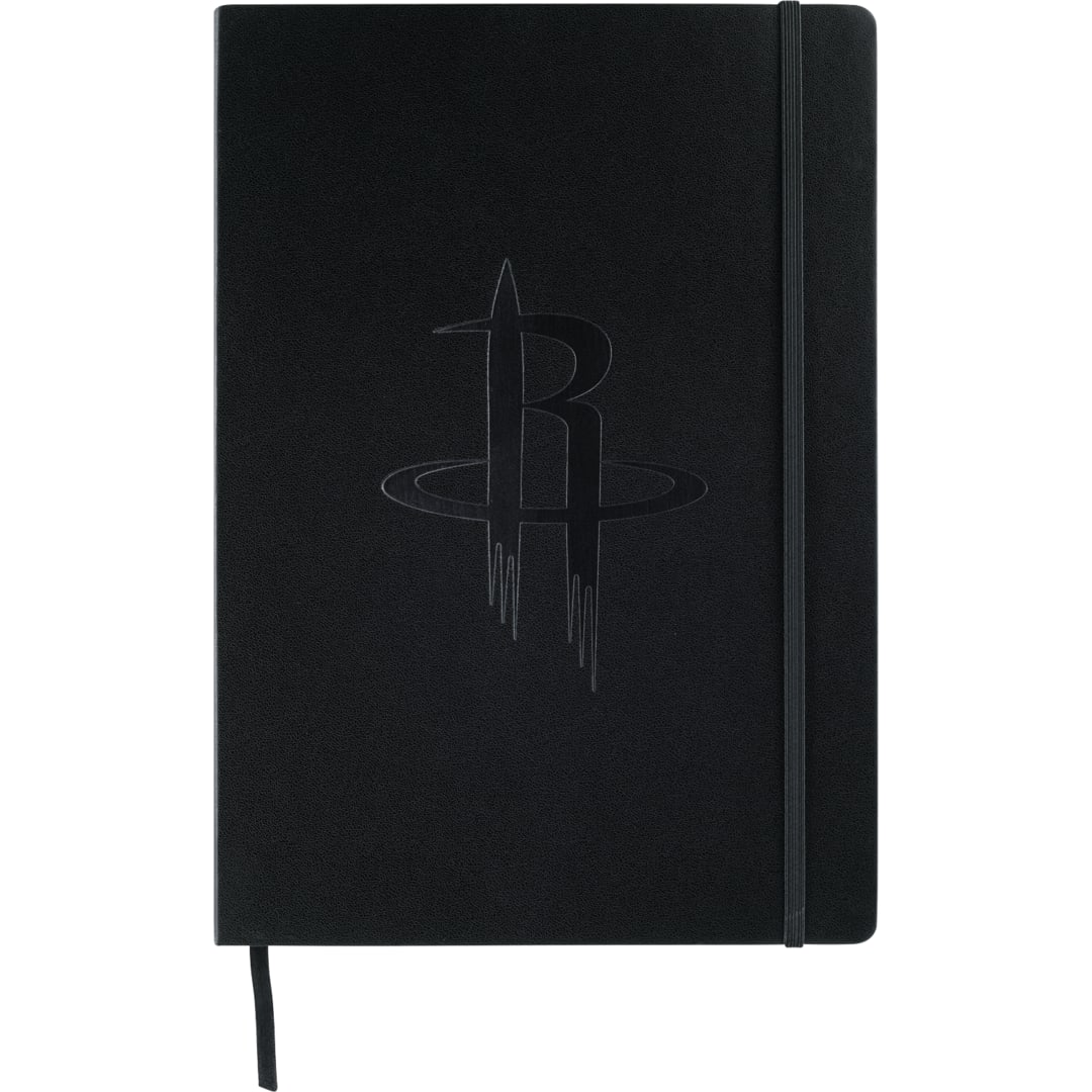 Front View of Black FSC® Mix 8" x 11.5" Ambassador Large Journal
