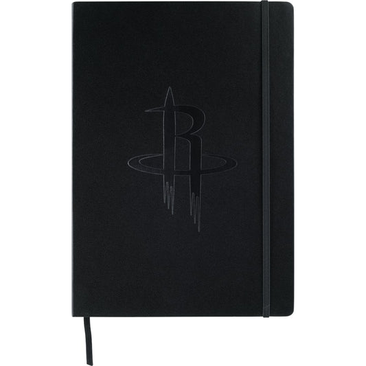 Front View of Black FSC® Mix 8" x 11.5" Ambassador Large Journal