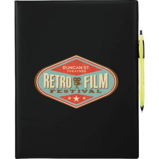 Front View of Black FSC® Mix Maxx Padfolio