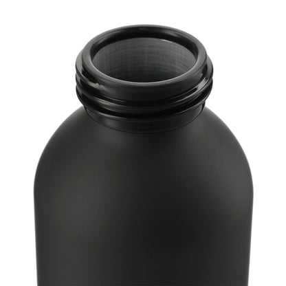 Front View of Black FSC®100% Bamboo lid Ryze 22oz Aluminum Bottle