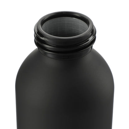 Front View of Black FSC®100% Bamboo lid Ryze 22oz Aluminum Bottle