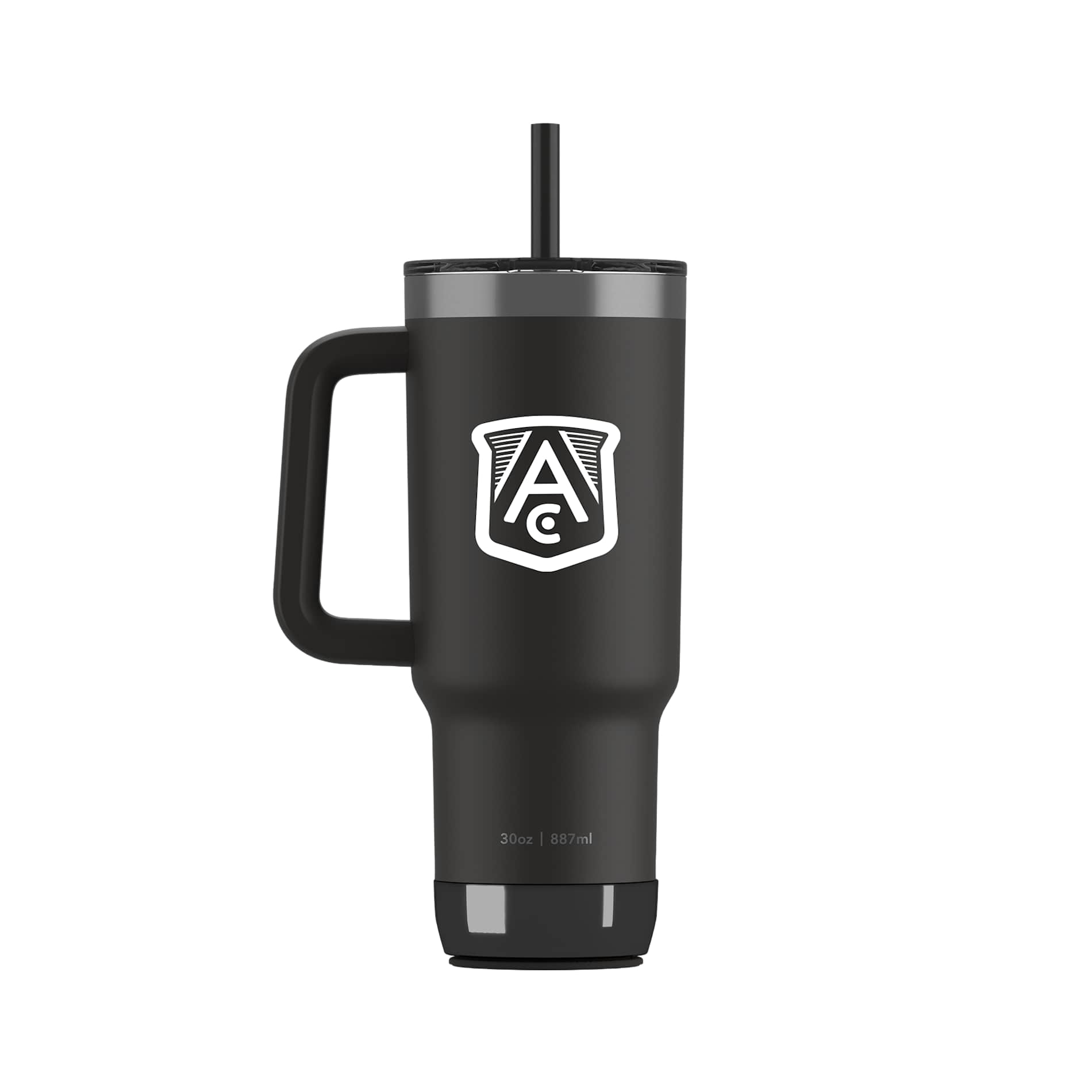 Front View of Black HidrateSpark Pro 2 Tumbler 30oz