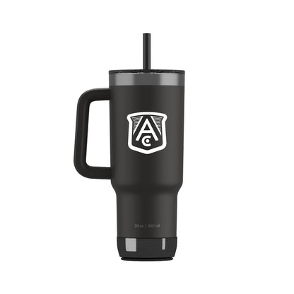 Front View of Black HidrateSpark Pro 2 Tumbler 30oz