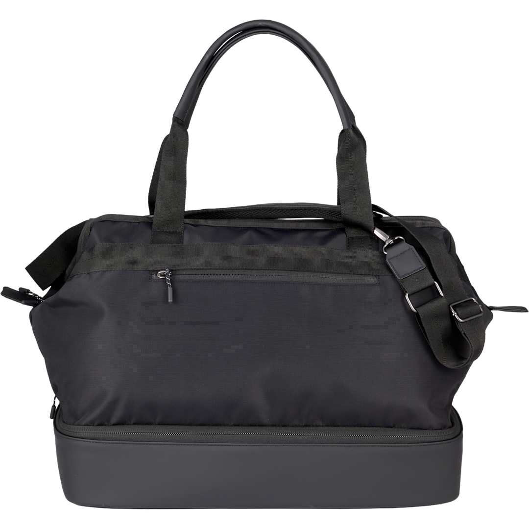 Front View of Black High Sierra Courier Duffle plain