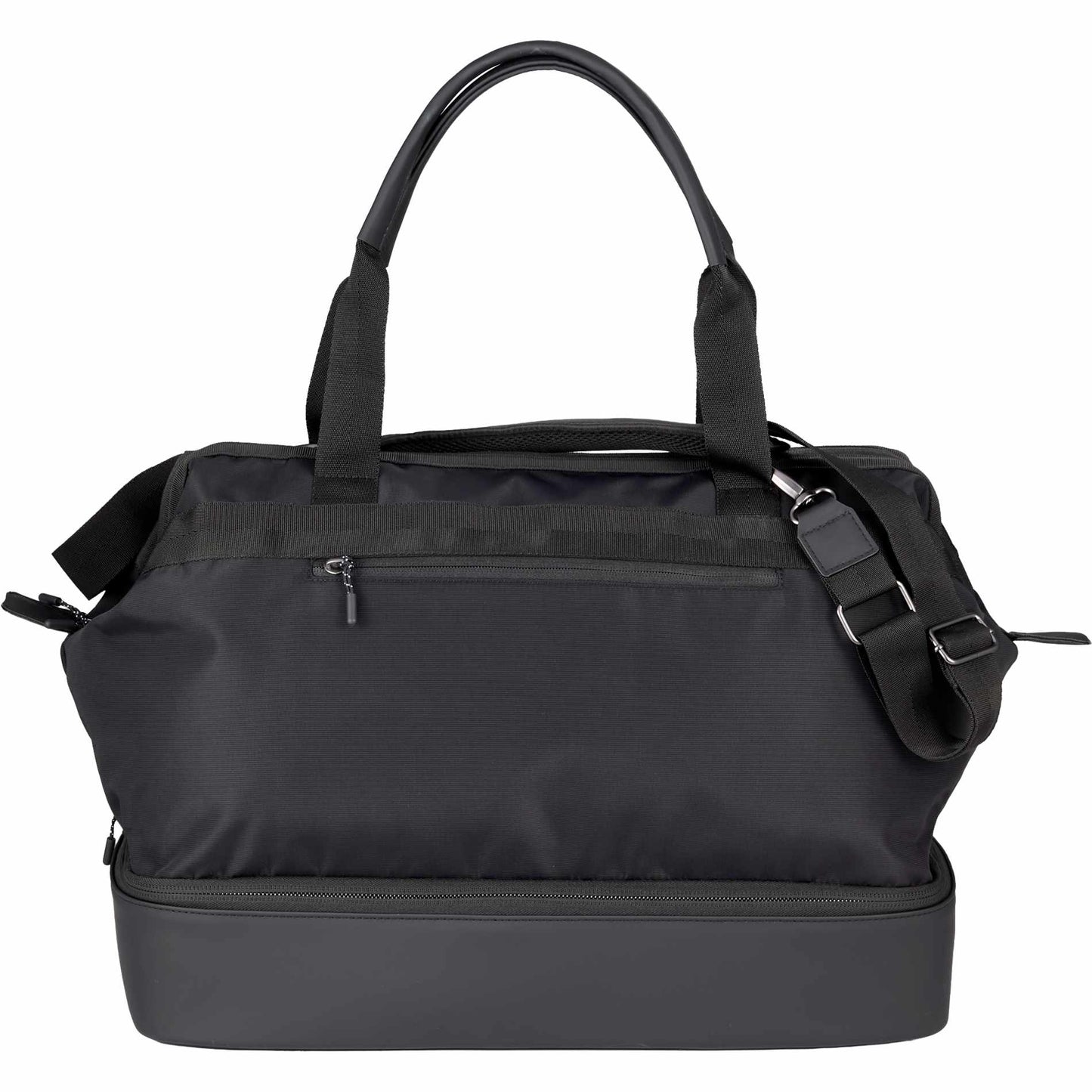 Front View of Black High Sierra Courier Duffle plain