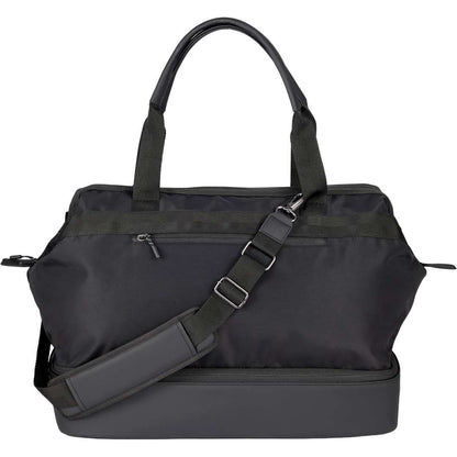 Front View of Black High Sierra Courier Duffle plain