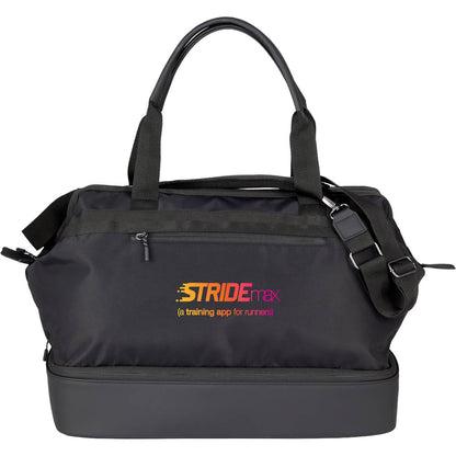 Front View of Black High Sierra Courier Duffle