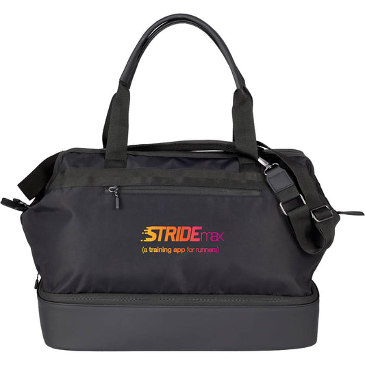 Front View of Black High Sierra Courier Duffle
