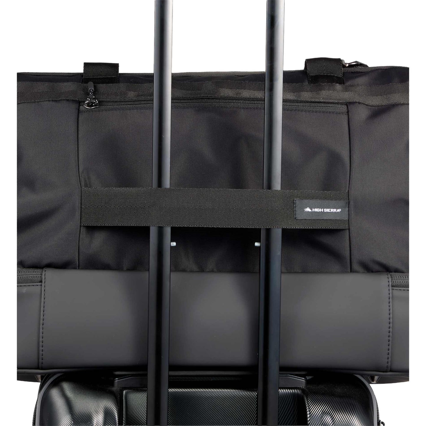 Front View of Black High Sierra Courier Duffle
