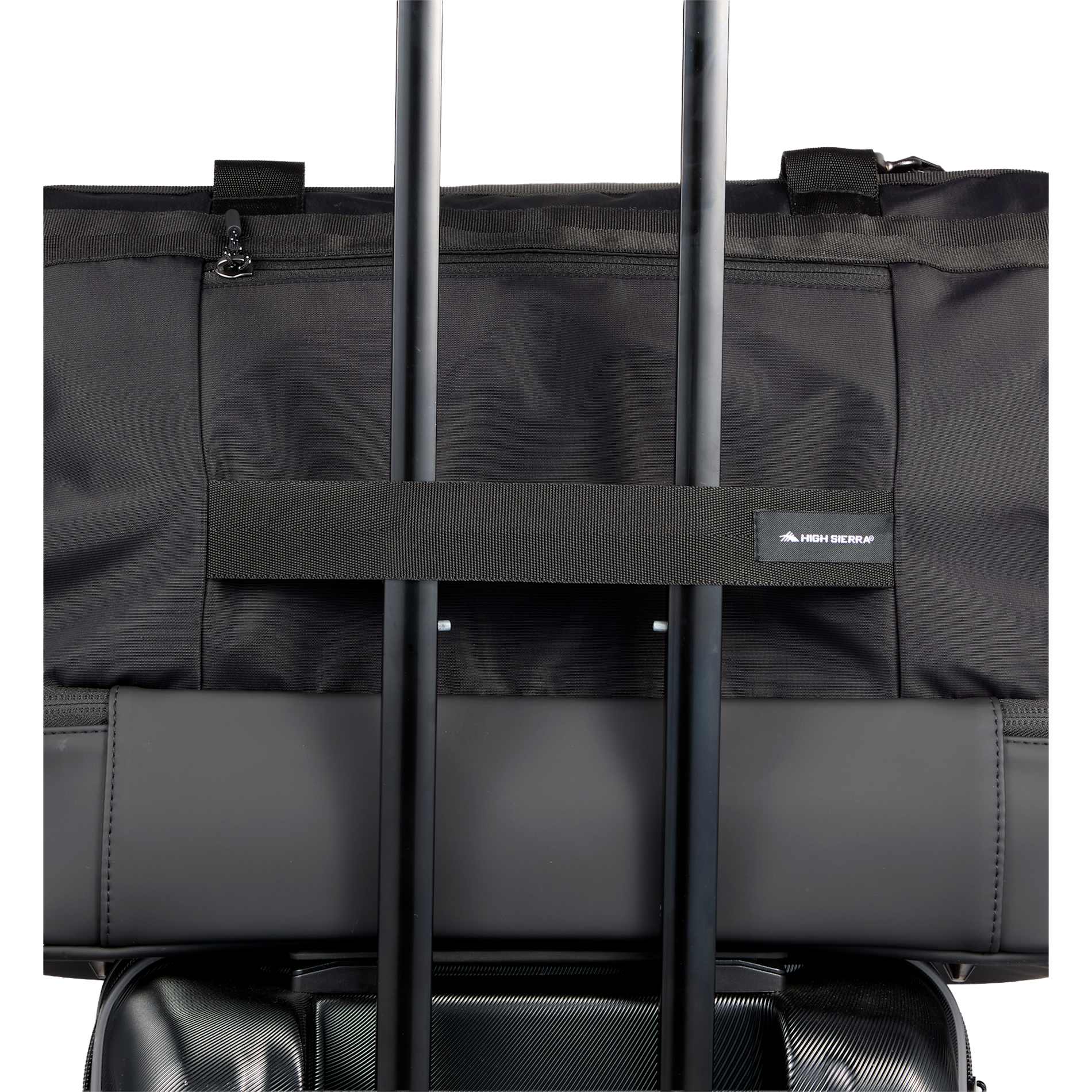 Front View of Black High Sierra Courier Duffle