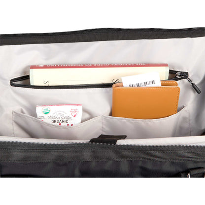 Front View of Black High Sierra Courier Duffle