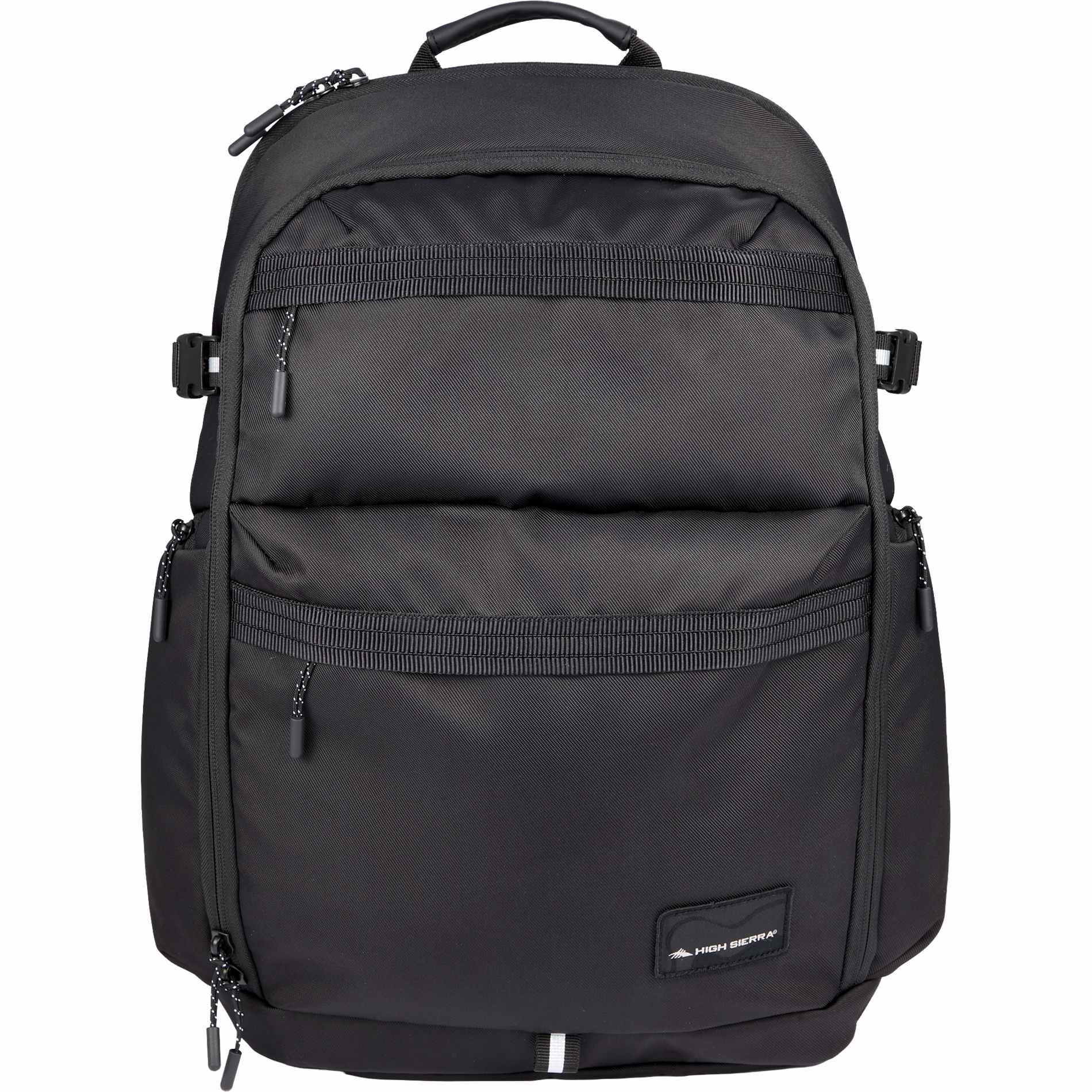 Front View of Black High Sierra Daily Pro Backpack plain