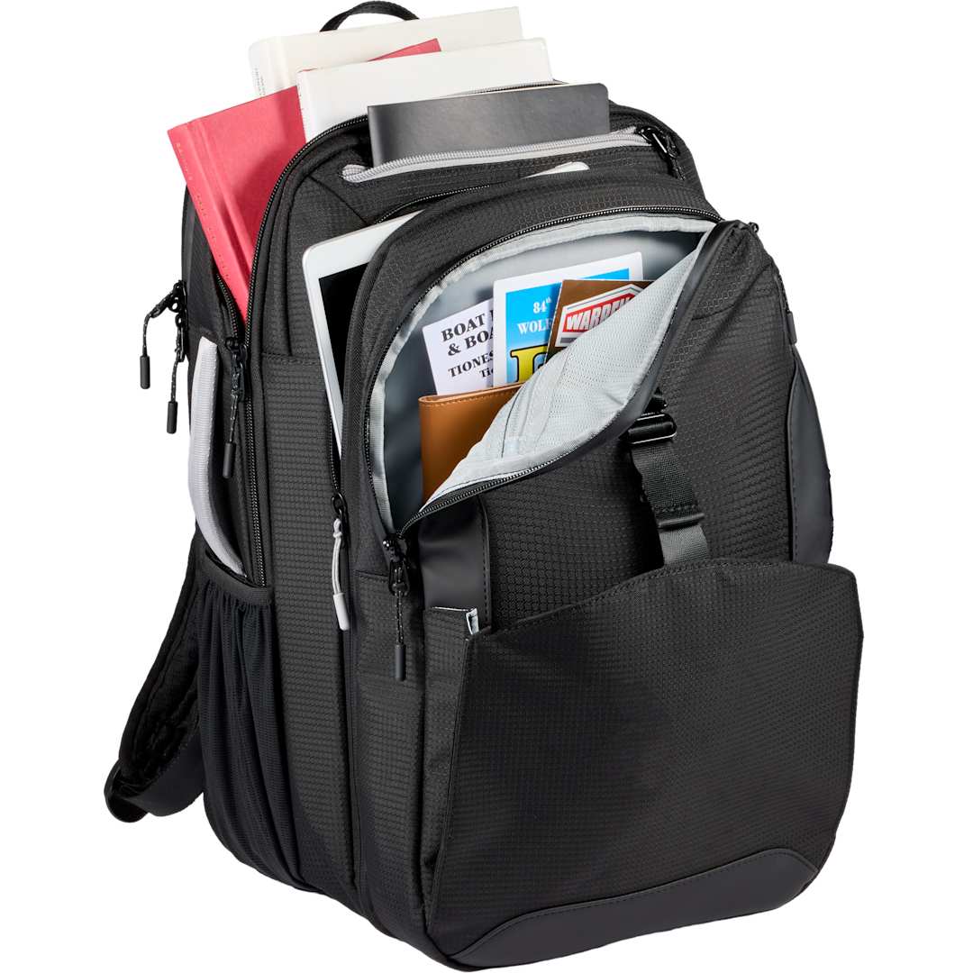 Front View of Black High Sierra Hi-Life 3 in 1 Backpack