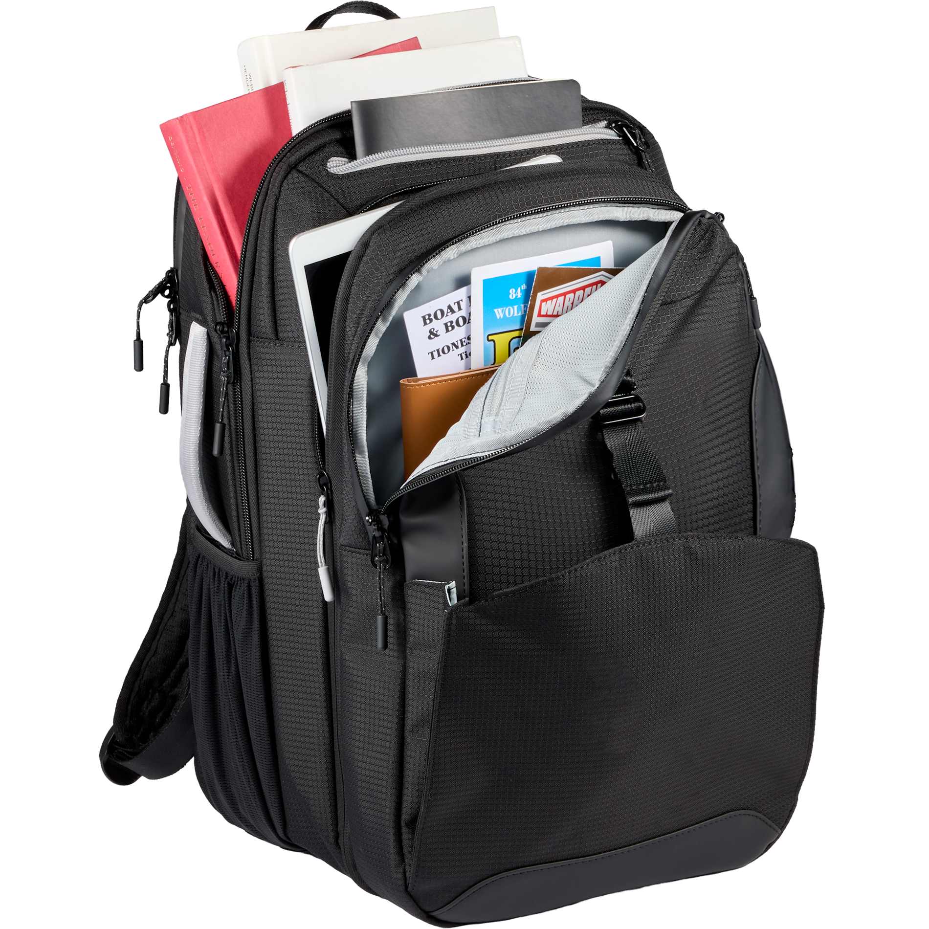 Front View of Black High Sierra Hi-Life 3 in 1 Backpack