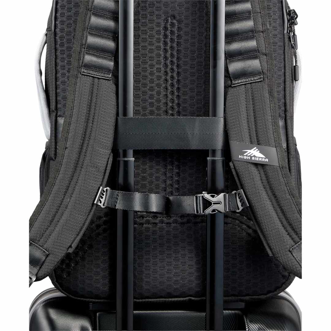 Front View of Black High Sierra Hi-Life 3 in 1 Backpack