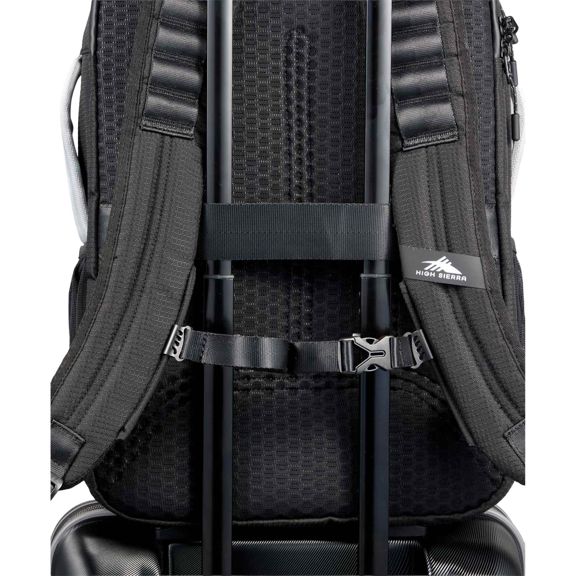 Front View of Black High Sierra Hi-Life 3 in 1 Backpack
