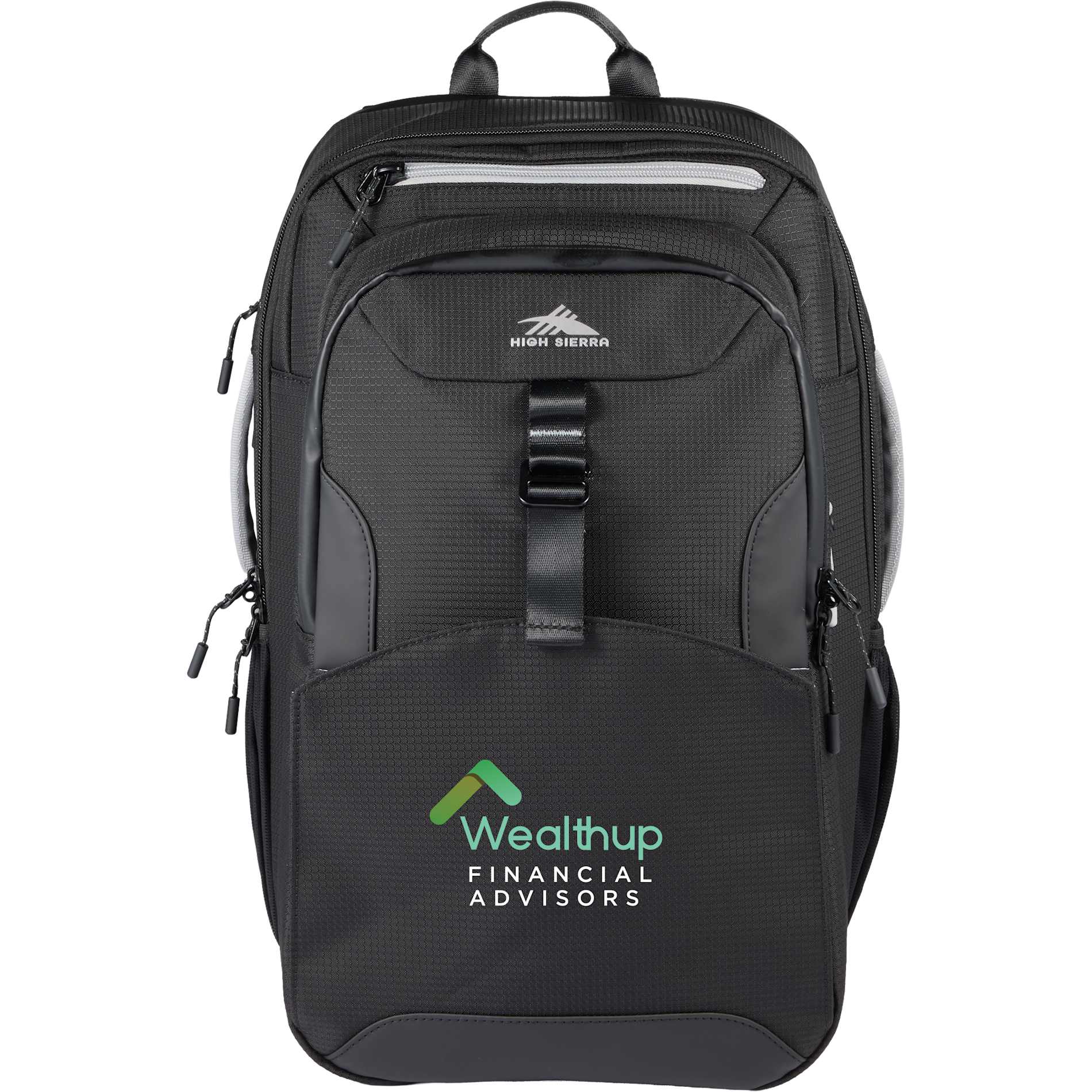 Front View of Black High Sierra Hi-Life 3 in 1 Backpack