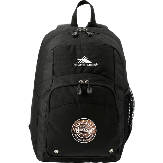 Front View of Black High Sierra Impact Backpack