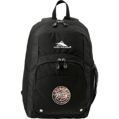 Front View of Black High Sierra Impact Backpack